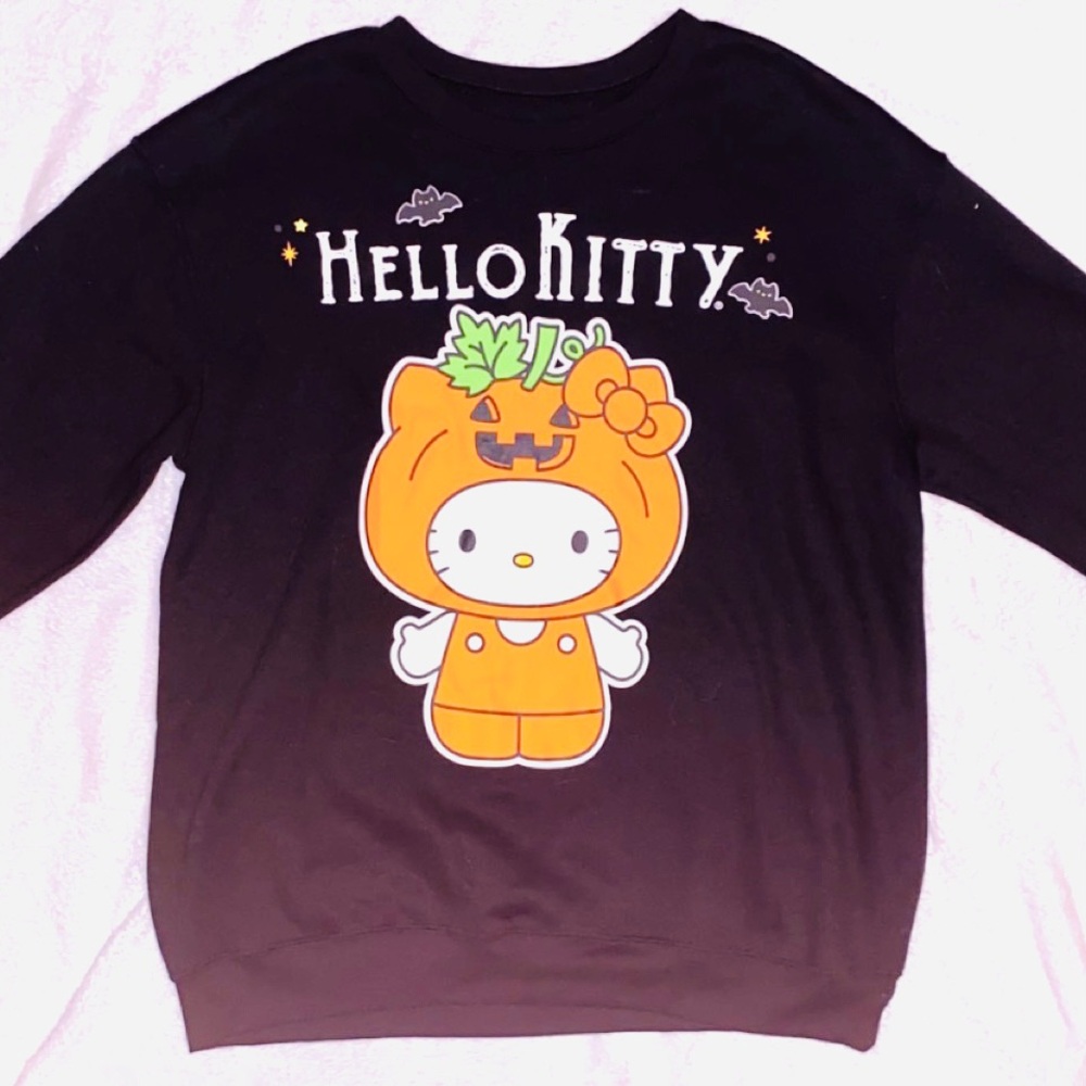 Hello Kitty Fleece Lined Crew Sweatshirt